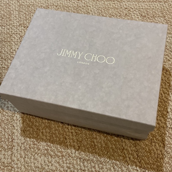 Jimmy Choo *NEVER WORN IN BOX* Drive Metallic Wedge Espadrille Sandals